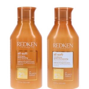 Redken All Soft Kids Moisturizing Shampoo & Conditioner Set - Orange Bottles